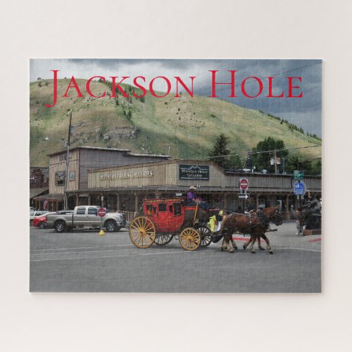 Jackson Hole Wyoming Stagecoach Jigsaw Puzzle