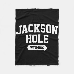 Jackson Hole Wyoming Tetons Ski Mountain Skiing  Fleece Blanket