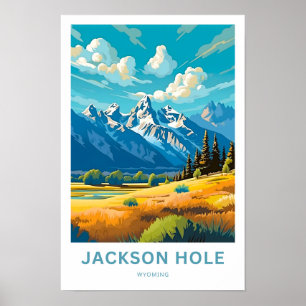 Jackson Hole Wyoming Travel Print