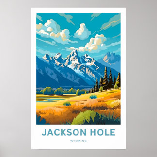 Jackson Hole Wyoming Travel Print