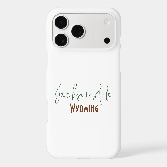 Jackson Hole, Wyoming Travel Souvenir Case-Mate iPhone Case (Back)