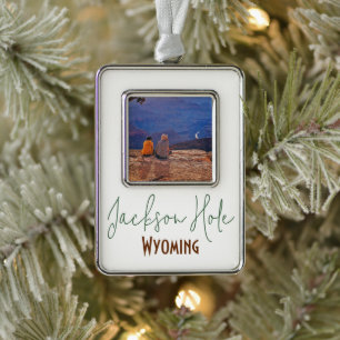 Jackson Hole, Wyoming Travel Souvenir Christmas Ornament