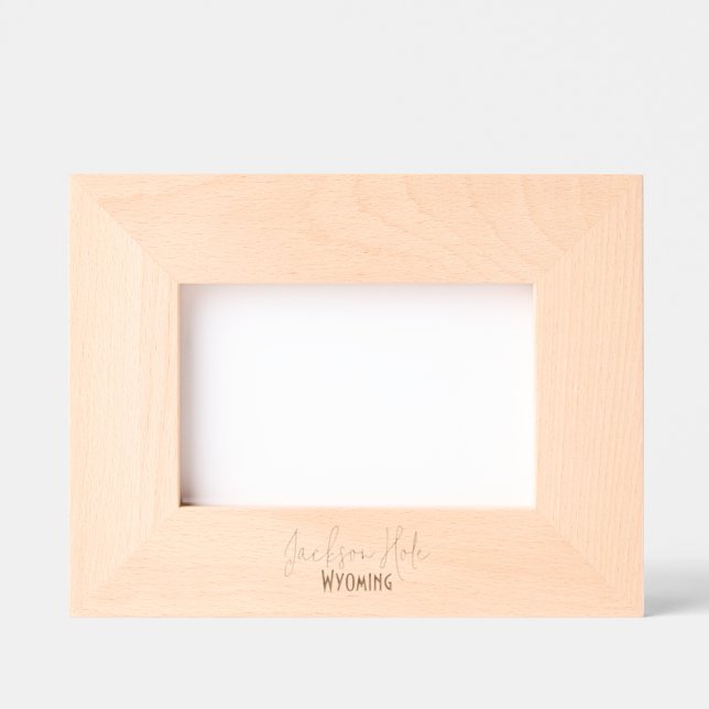 Jackson Hole, Wyoming Travel Souvenir Engraved Frames (Front)
