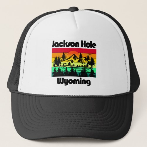 Jackson Hole Wyoming Trucker Hat
