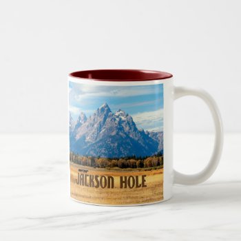 Jackson Hole Wyoming Two-tone Coffee Mug by whereabouts at Zazzle