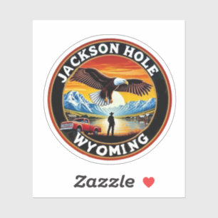 Jackson Hole, Wyoming USA Sticker