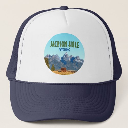 Jackson Hole Wyoming Vintage Trucker Hat