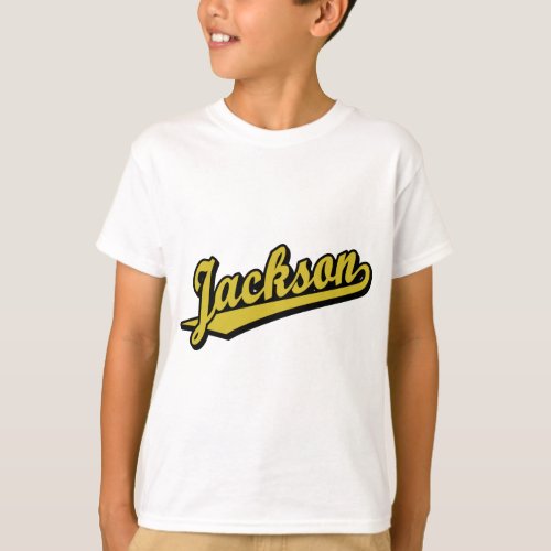 Jackson in Gold T_Shirt