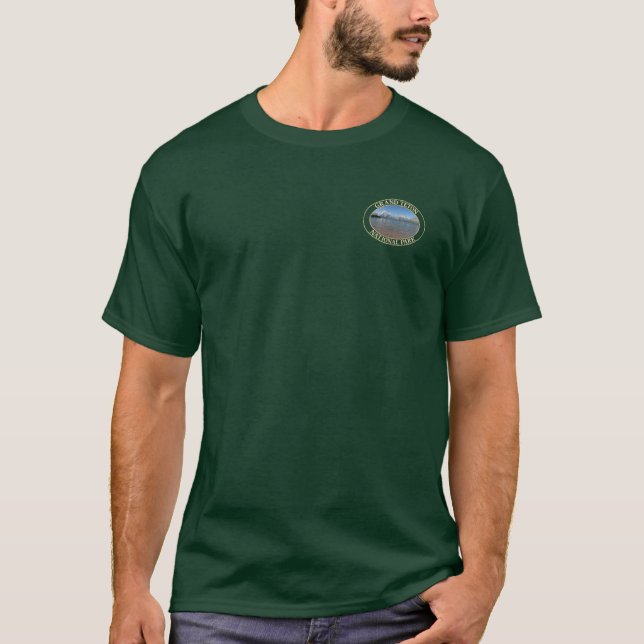Jackson Lake at Grand Teton National Park in WY T-Shirt (Front)