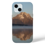Jackson Lake Dam Reflection in Grand Teton Park iPhone 15 Case