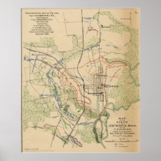 Jackson, Mississippi 1863 Poster