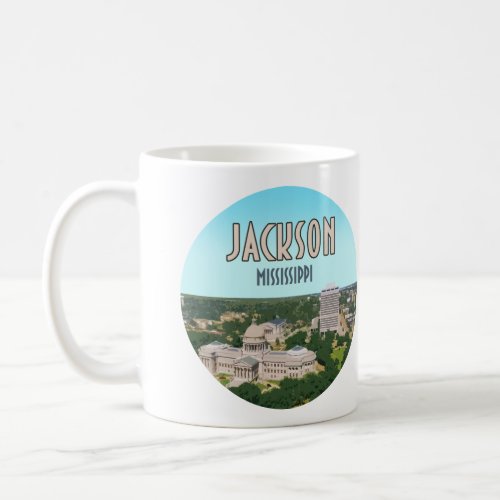 Jackson Mississippi Capital Downtown Coffee Mug