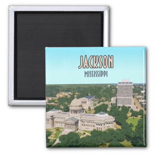 Jackson Mississippi Capital Downtown Magnet