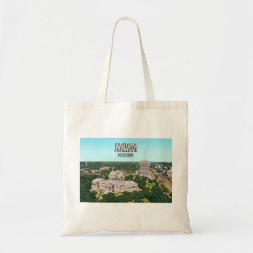 Jackson Mississippi Capital Downtown Tote Bag