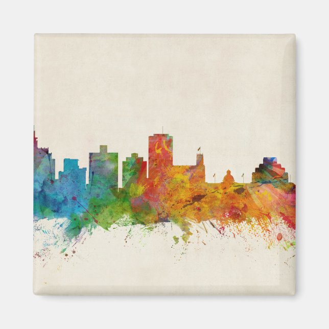 Jackson Mississippi Skyline Magnet (Front)