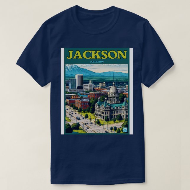 Jackson Mississippi T-Shirt (Design Front)