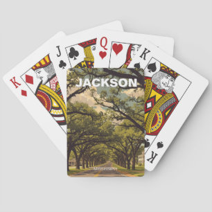 Jackson Mississippi Travel Poker Cards