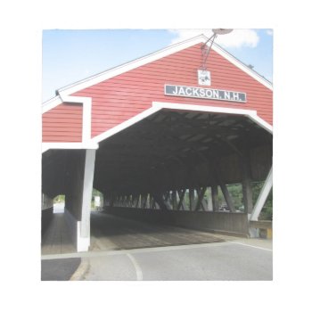 Jackson Nh Covered Bridge Notepad by VacationPhotography at Zazzle