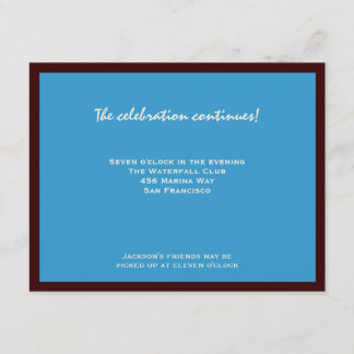 Jackson RSVP Bar Mitzvah Enclosure Card