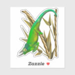 Jackson’s chameleon hanging out in the bamboo sticker