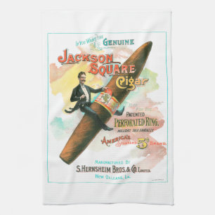 Jackson Square Cigar Kitchen Towel