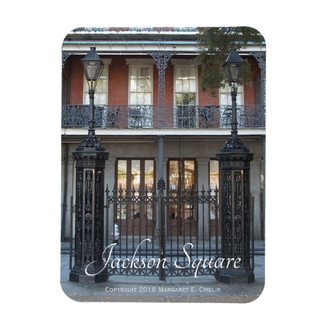Jackson Square Gate, New Orleans, French Quarter Magnet (Vertical)
