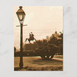 Jackson Square In Rain, New Orleans Postcard