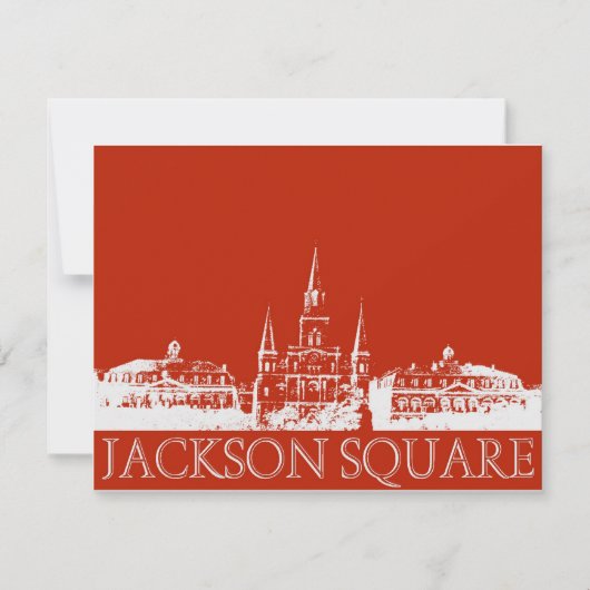 Jackson Square In Red (Front)