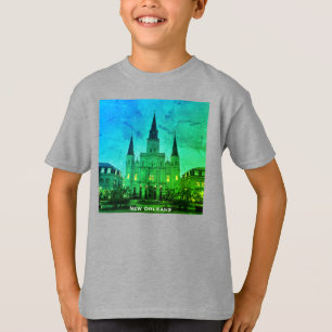 Jackson Square, New Orleans, LA Cathedral Basilica T-Shirt