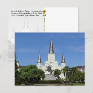 Jackson Square, New Orleans, LA - Postcard