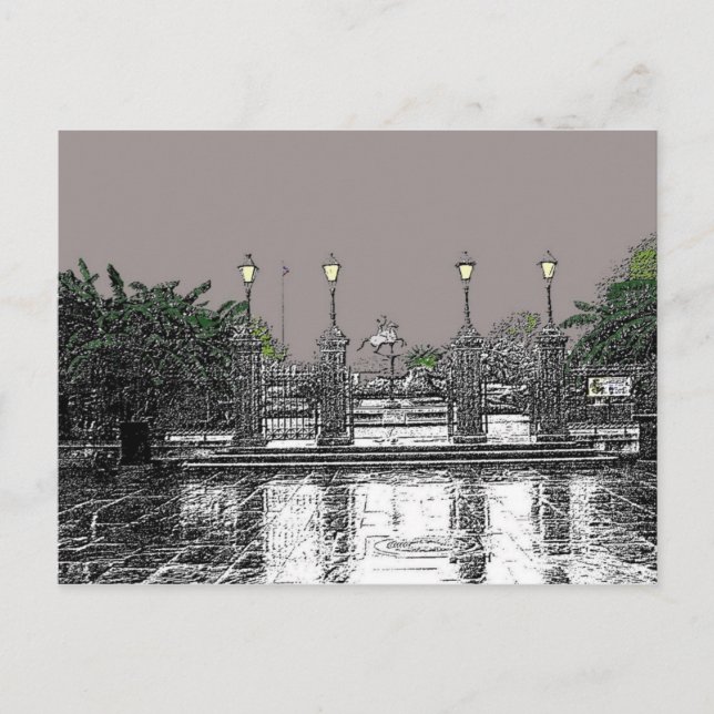 Jackson Square New Orleans Postcard (Front)