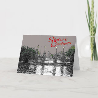 Jackson Square Seasons Greetings Three Holiday Card