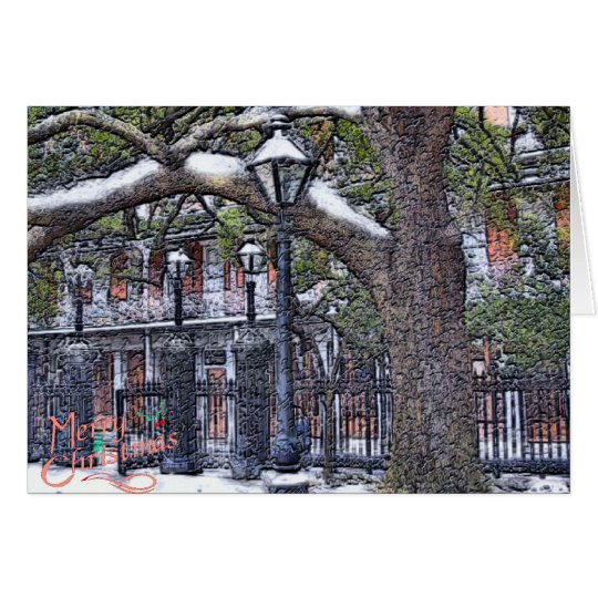 Jackson Square Snow Christmas Card