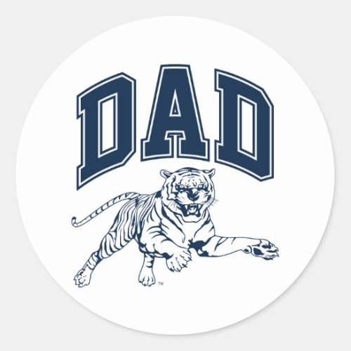 Jackson State Dad Classic Round Sticker