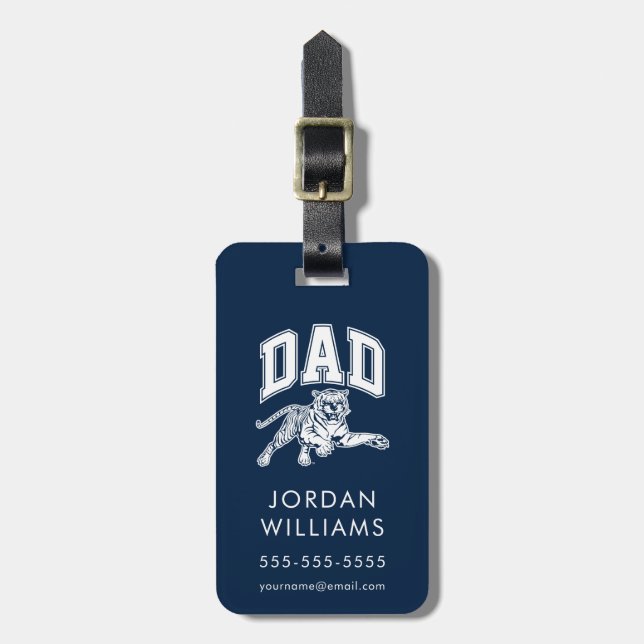 Jackson State Dad Luggage Tag (Front Vertical)
