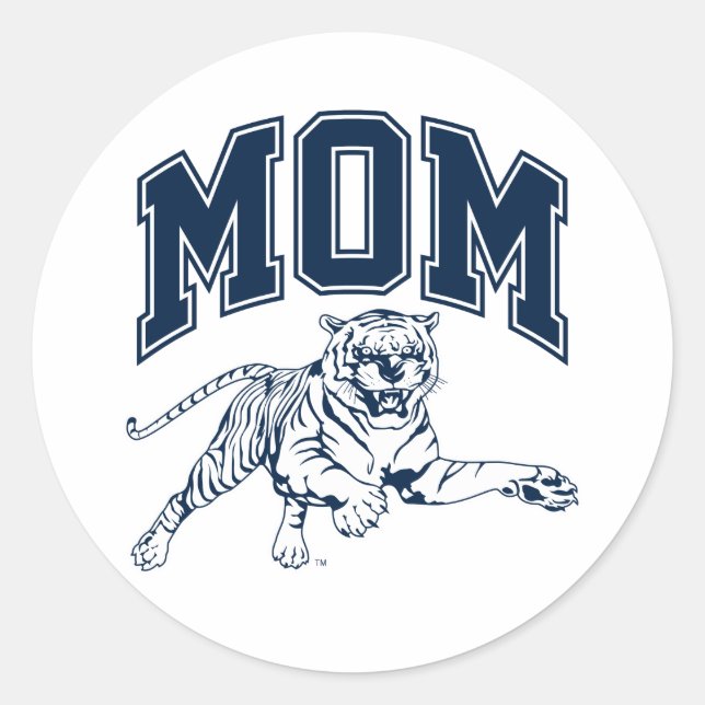 Jackson State Mom Classic Round Sticker (Front)