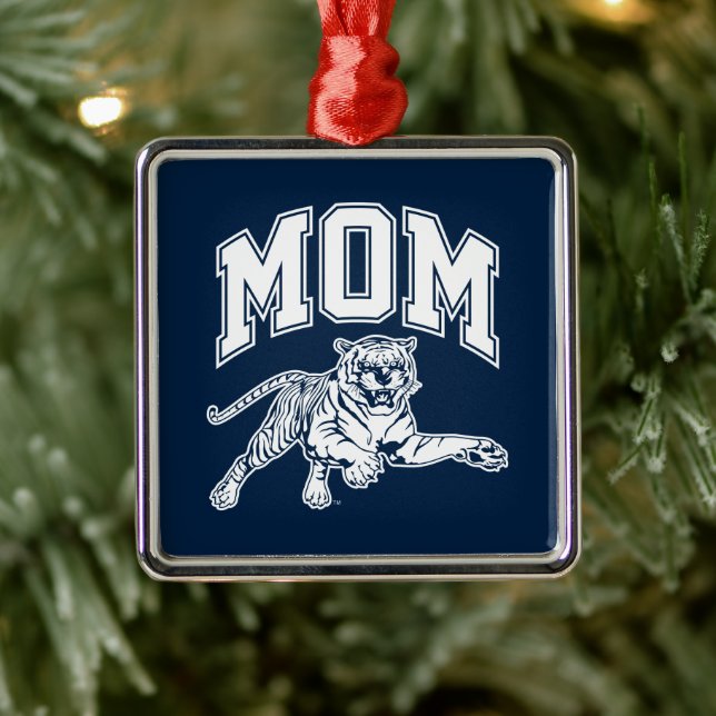 Jackson State Mom Metal Ornament (Tree)