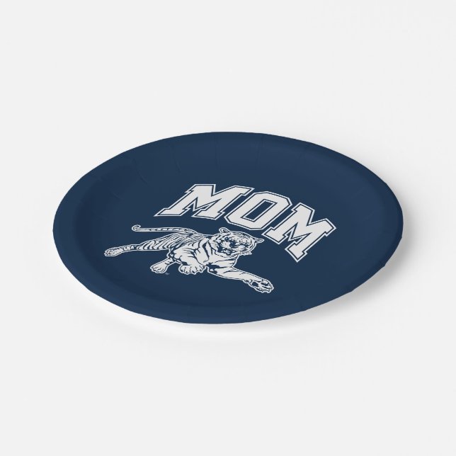 Jackson State Mom Paper Plates (Angled)