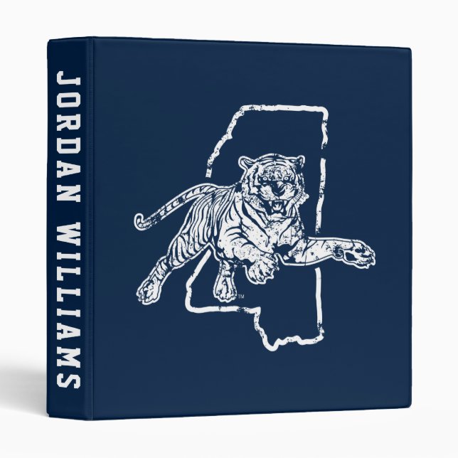 Jackson State Tigers 3 Ring Binder (Front/Spine)