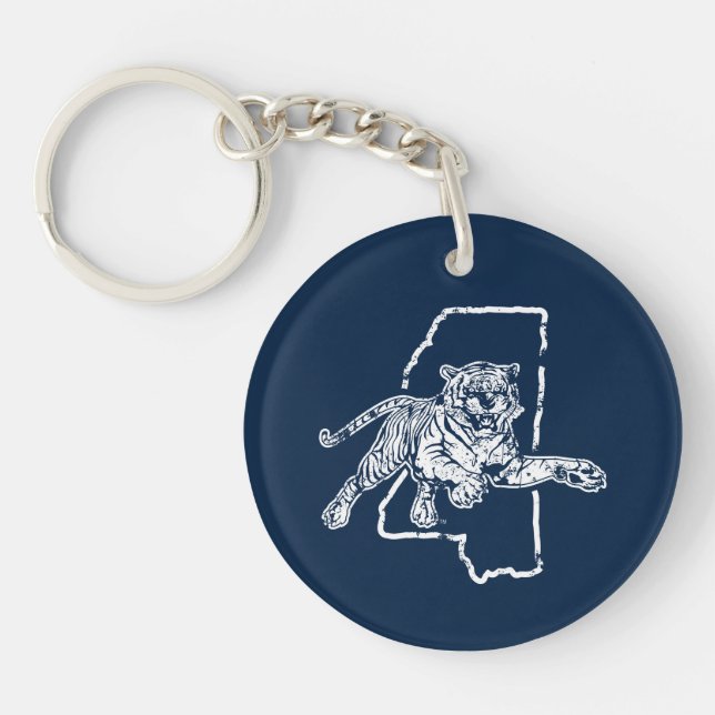 Jackson State Tigers Keychain (Front)