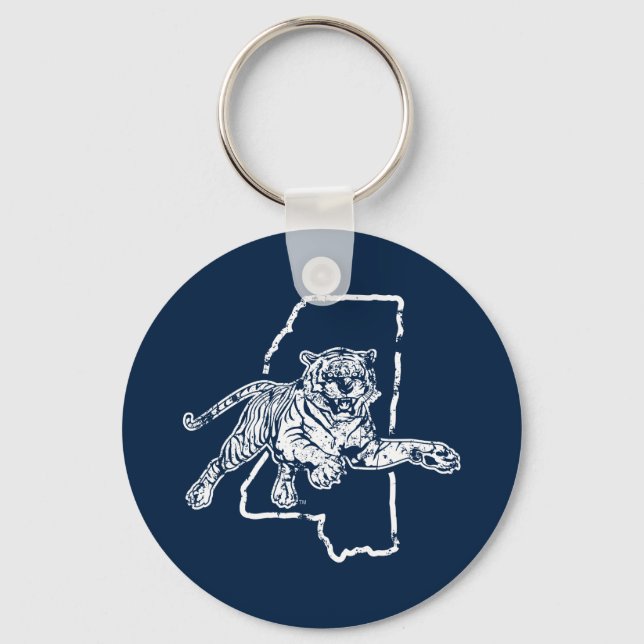 Jackson State Tigers Keychain (Front)