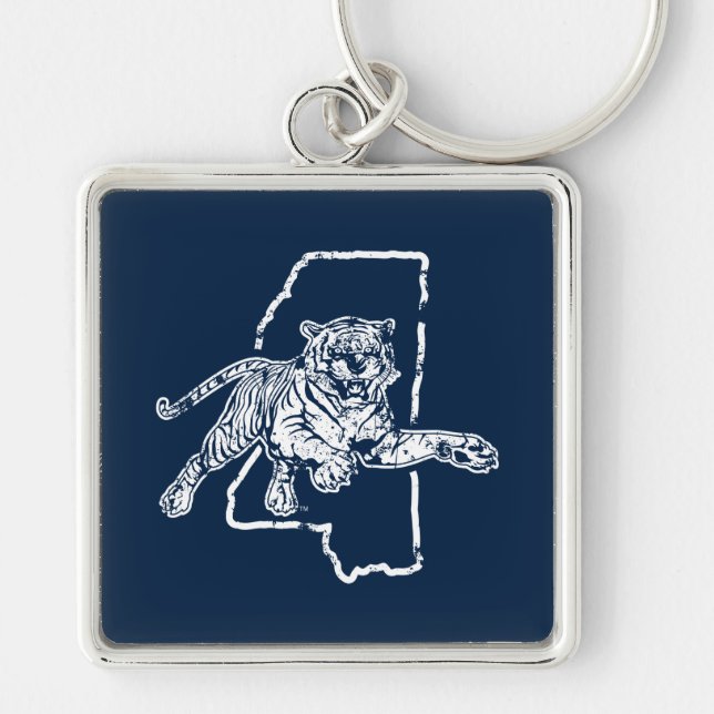 Jackson State Tigers Keychain (Front)