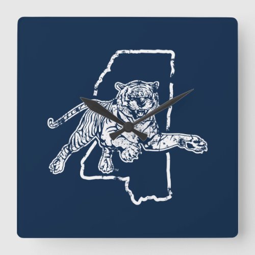 Jackson State Tigers Square Wall Clock