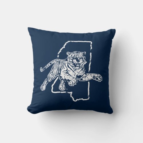 Jackson State Tigers Throw Pillow