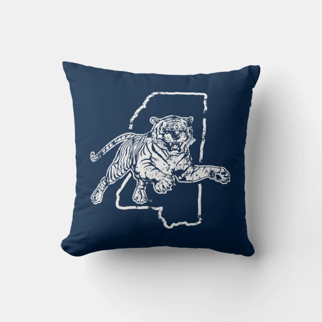 Jackson State Tigers Throw Pillow (Front)