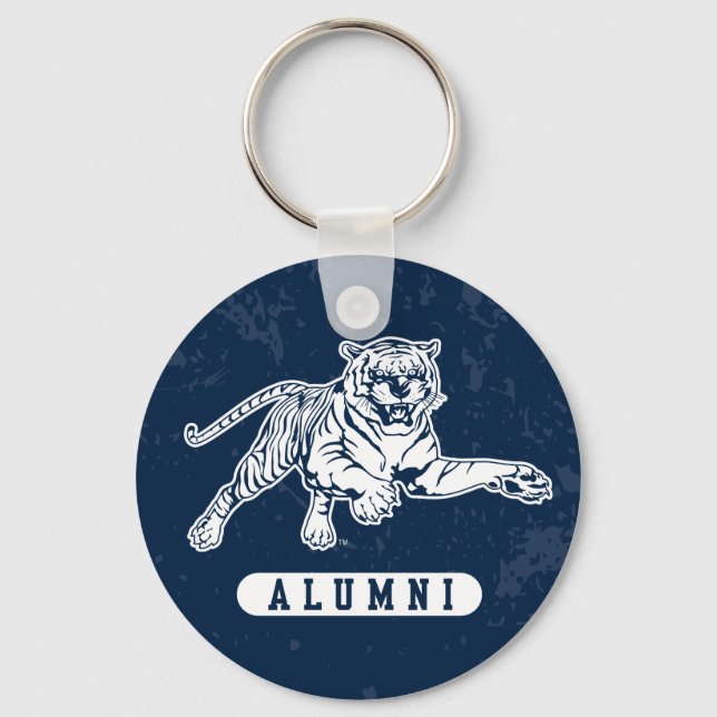 Jackson State University Alumni Distressed Keychain (Front)