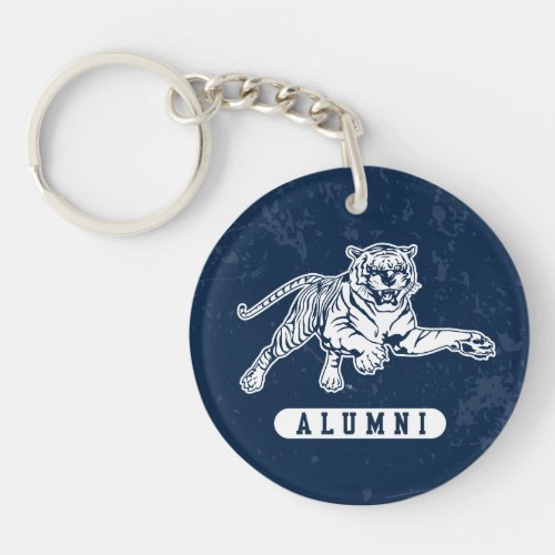 Jackson State University Alumni Distressed Keychain