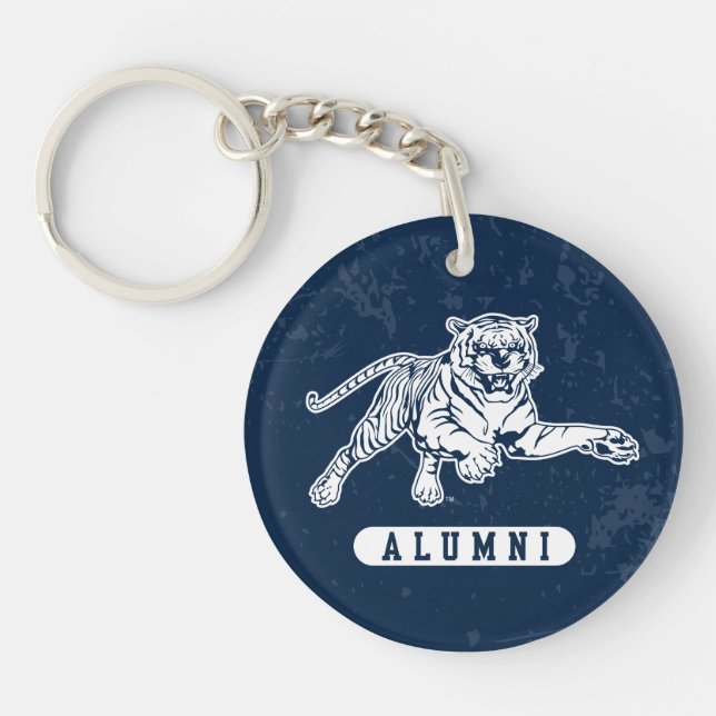Jackson State University Alumni Distressed Keychain (Front)