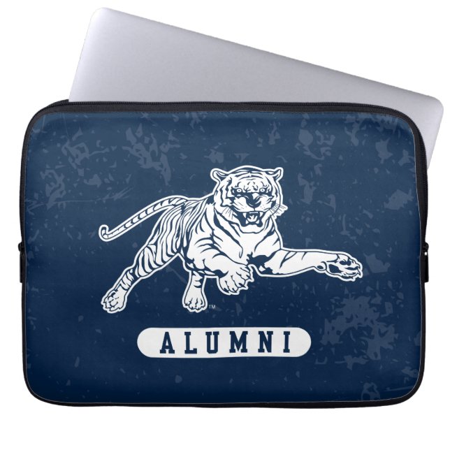 Jackson State University Alumni Distressed Laptop Sleeve (Front)
