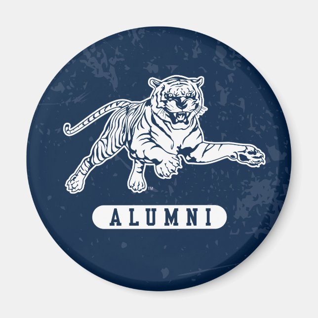 Jackson State University Alumni Distressed Magnet (Front)